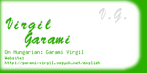 virgil garami business card
